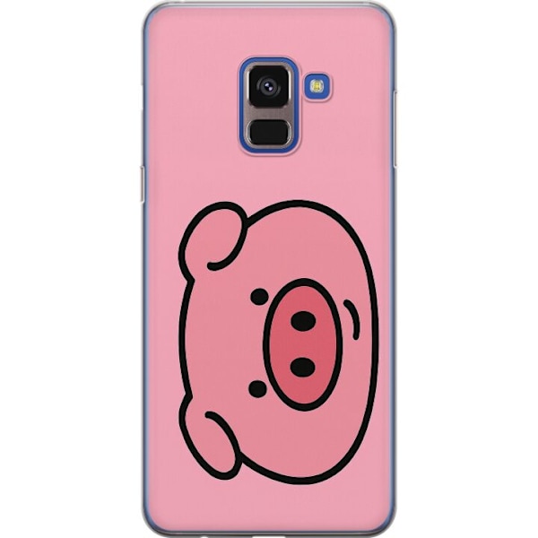 Samsung Galaxy A8 (2018) Läpinäkyvä kuori Kawaii Piggy