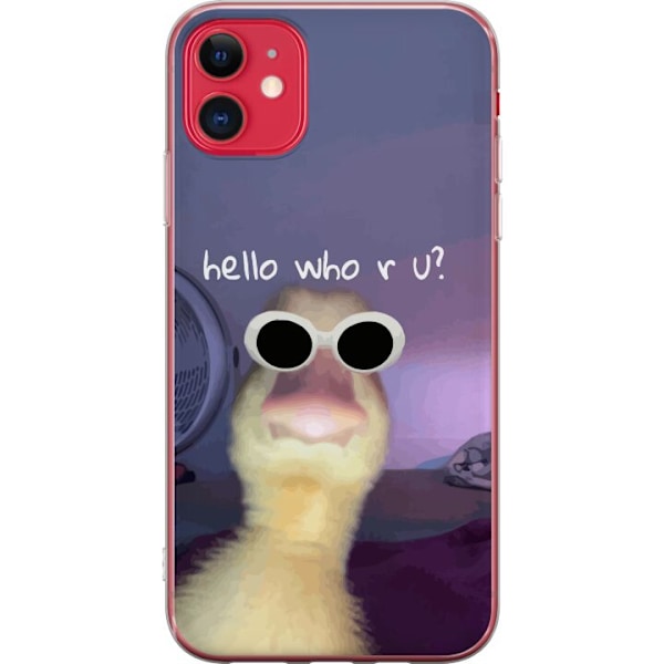 Apple iPhone 11 Genomskinligt Skal Vem är du?
