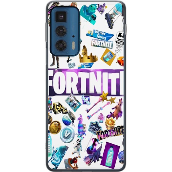 Motorola Edge 20 Pro Gennemsigtig cover Fortnite