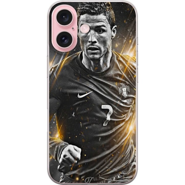 Apple iPhone 16 Gjennomsiktig deksel Cristiano Ronaldo