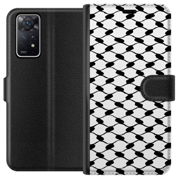 Xiaomi Redmi Note 11 Pro 5G Lompakkokotelo Keffiyeh kuvio