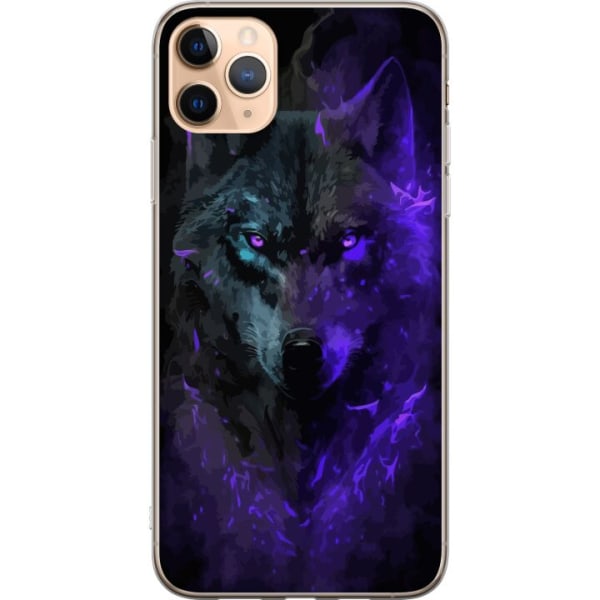 Apple iPhone 11 Pro Max Gennemsigtig cover Ulven Lilla