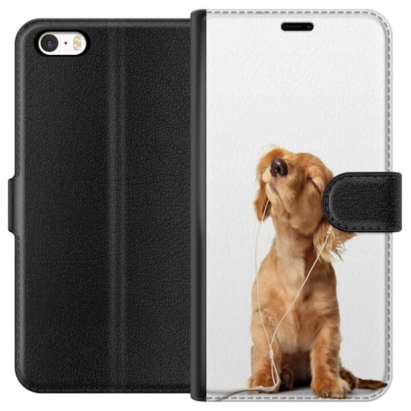 Kompatibel Tegnebogsetui til Apple iPhone 5s Hund