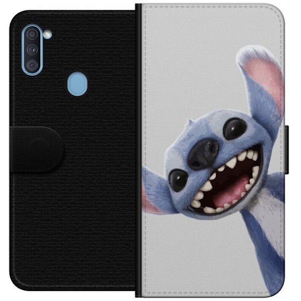 Samsung Galaxy A11 Plånboksfodral Stitch i Fart – Kawaii Design för Fans & Barn