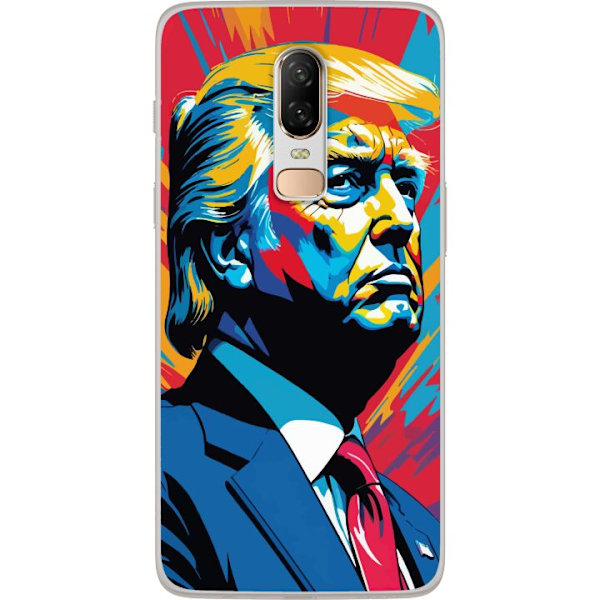 OnePlus 6 Läpinäkyvä kuori Trump