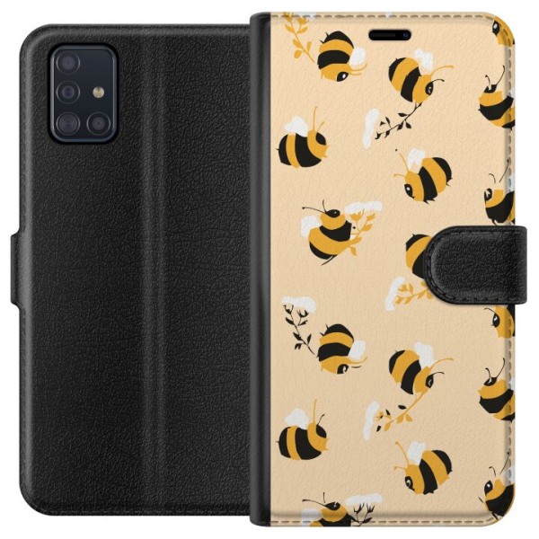 Samsung Galaxy A51 Lommeboketui Binkle Bee Mønster