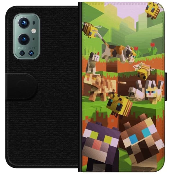 Yhteensopiva Lompakkokotelo OnePlus 9 Pro MineCraft