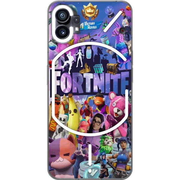 Nothing Phone (1) Läpinäkyvä kuori Fortnite Skins Emotes Battle Royale Hahmot Gamer Peliteema Siisti Lapset Nuoret