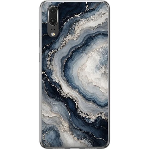 Kompatibelt Mobildeksel til Huawei P20 Nattagat blå