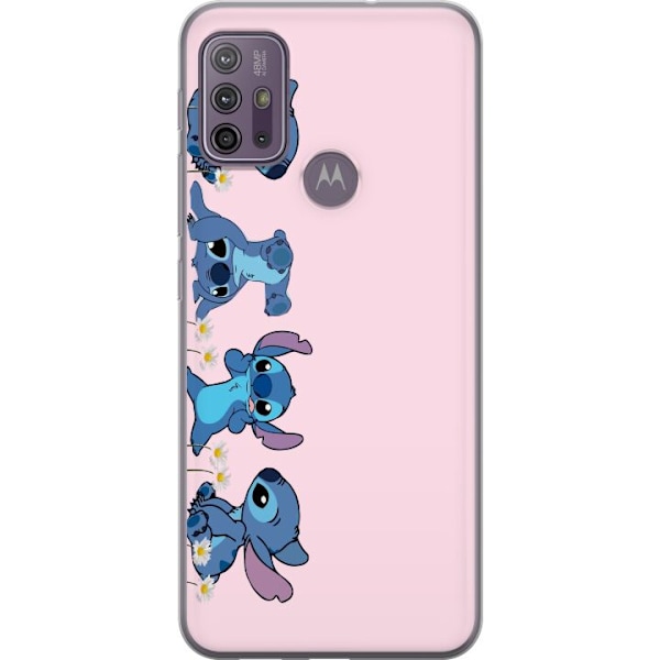 Motorola Moto G10 Gennemsigtig cover  Stitch Grin & Leg – Pe