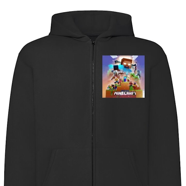 Zip-Hoodie | Huvtröja med Dragkedja för Vuxna Minecraft