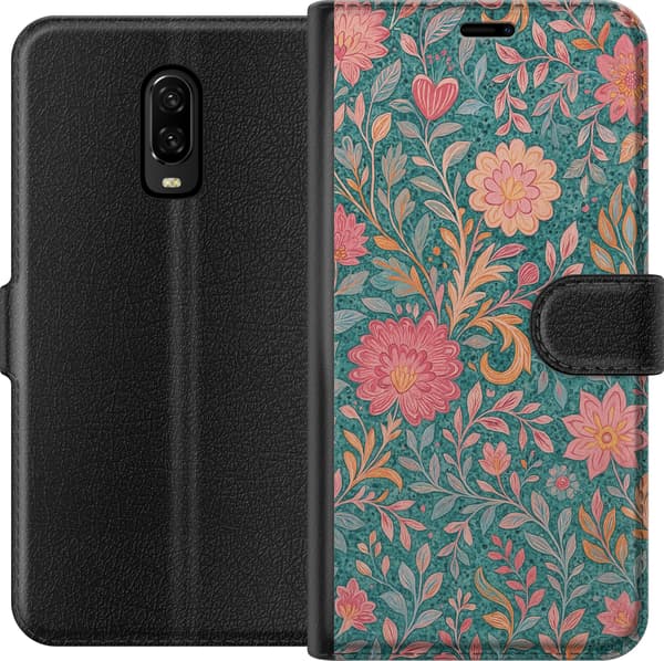 Kompatibelt Plånboksfodral till OnePlus 6T Floral Dream