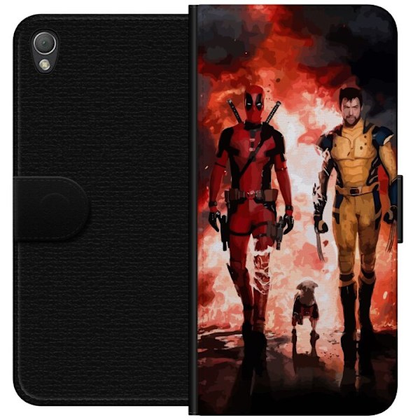 Sony Xperia Z3 Lompakkokotelo Wolverine Deadpool