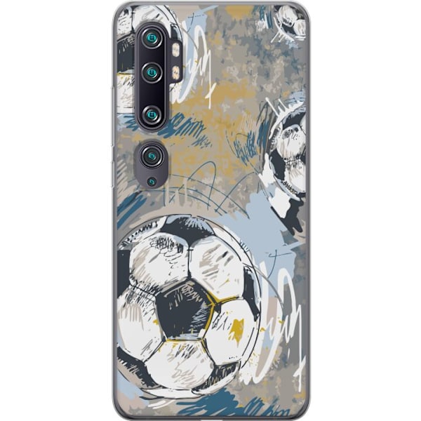 Xiaomi Mi Note 10 Gennemsigtig cover Fodbold