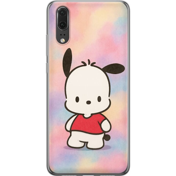 Huawei P20 Genomskinligt Skal Kawaii Sanrio Pochacco