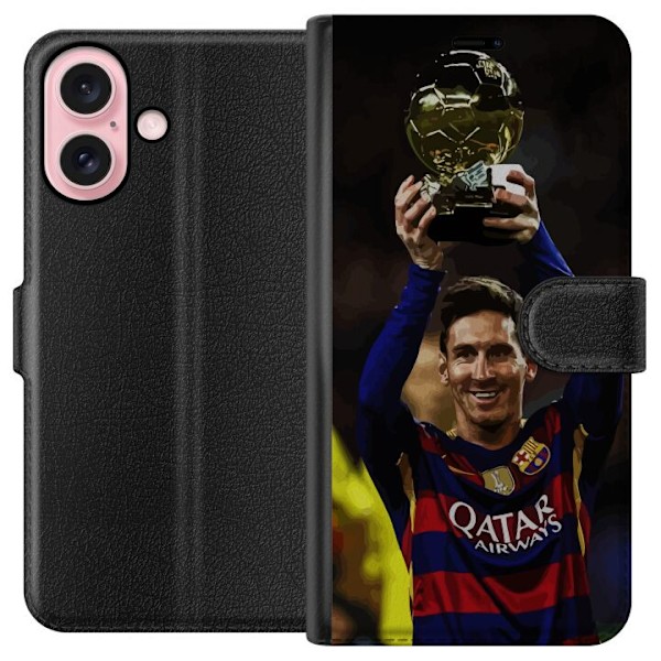 Apple iPhone 16 Tegnebogsetui Lionel Messi