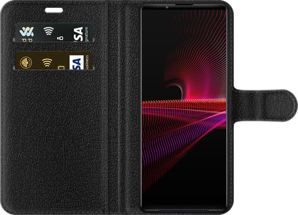 Kompatibel Tegnebogsetui til Sony Xperia 1 III Robotbarista sølv