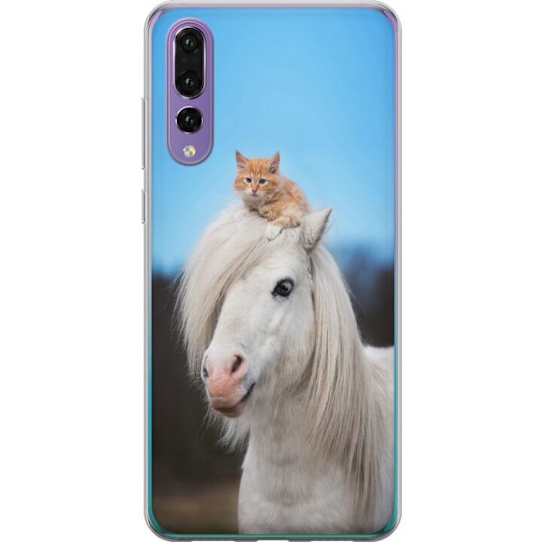 Huawei P20 Pro Kuori / Matkapuhelimen kuori - Hevonen & Kissan