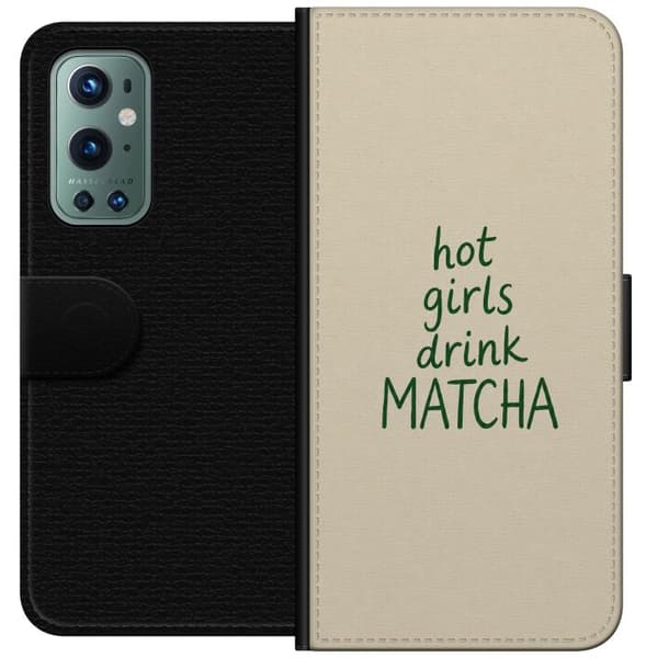 Kompatibel Tegnebogsetui til OnePlus 9 Pro Matcha-piger beige