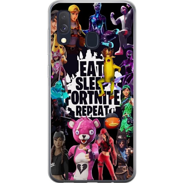 Samsung Galaxy A40 Gjennomsiktig deksel Fortnite