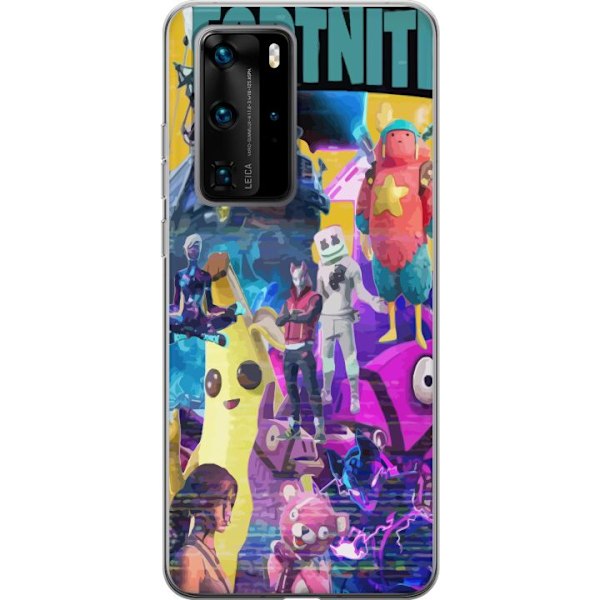 Huawei P40 Pro Läpinäkyvä kuori Fortnite