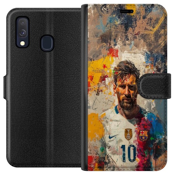 Samsung Galaxy A40 Tegnebogsetui Messi Art