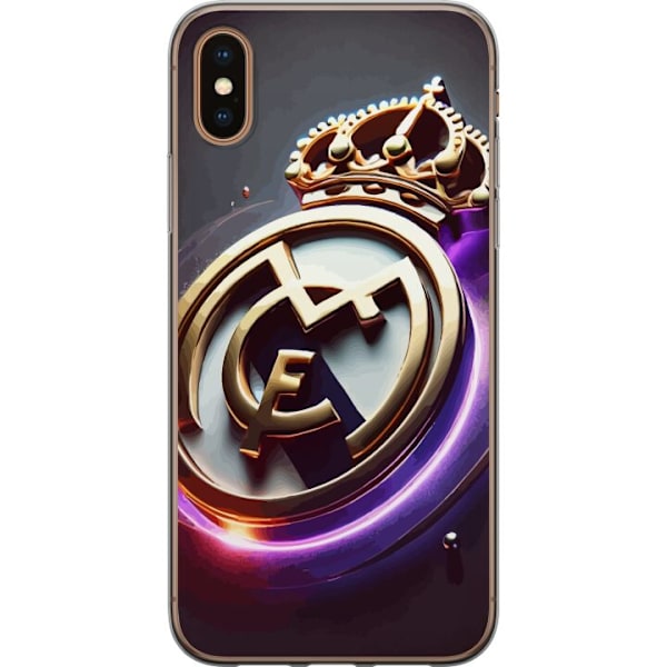 Apple iPhone XS Max Läpinäkyvä kuori Real Madrid CF