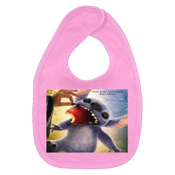 Baby Hagesmæk Stitch | Dåligt äpple Mørkrosa one size