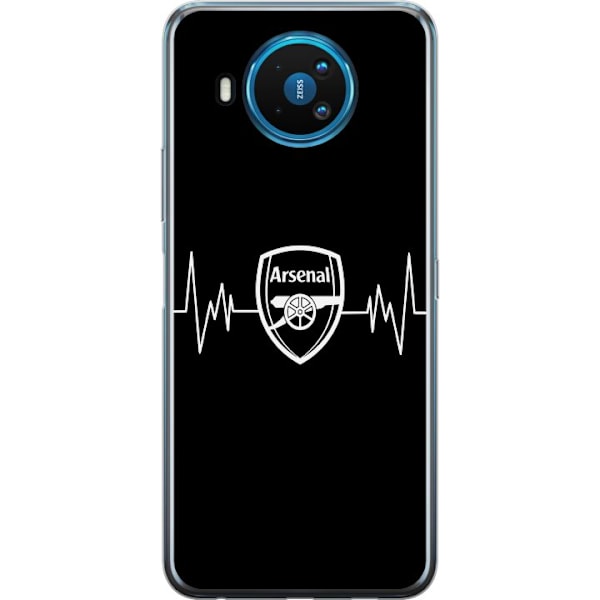 Nokia 8.3 5G Gennemsigtig cover Arsenal