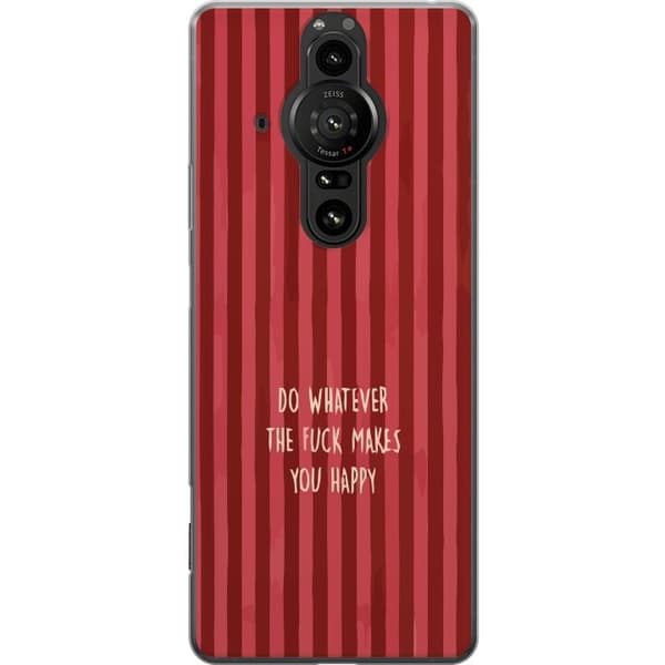 Kompatibelt Mobildeksel til Sony Xperia Pro-I Gör det som gör dig glad rød