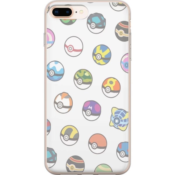 Apple iPhone 8 Plus Gjennomsiktig deksel Pokemon