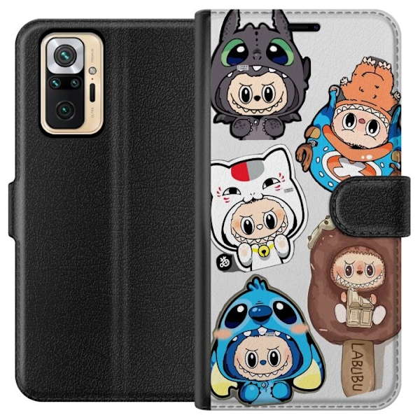 Xiaomi Redmi Note 10 Pro Plånboksfodral Labubu figursamling