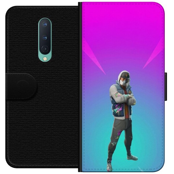 OnePlus 8 Tegnebogsetui sort ridder fortnite