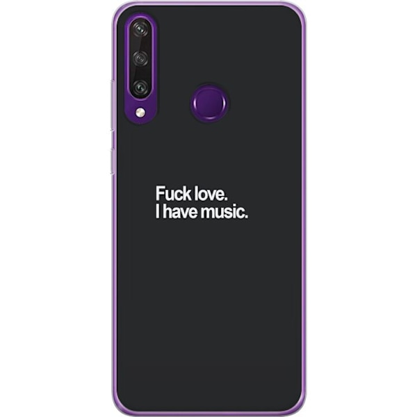 Huawei Y6p Genomskinligt Skal Fuck Love I Have Music