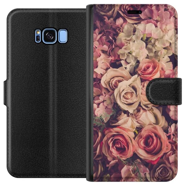 Kompatibelt Lommeboketui til Samsung Galaxy S8 Blomster