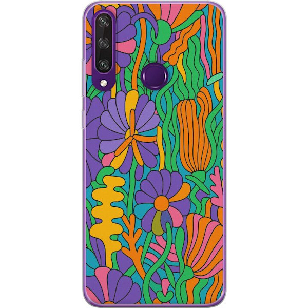 Huawei Y6p Läpinäkyvä kuori Värien räjähdys