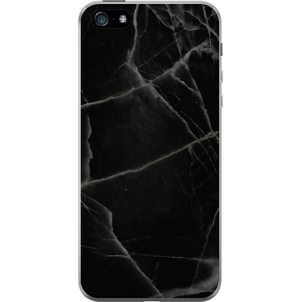 Apple iPhone 5 Läpinäkyvä kuori Musta marmori