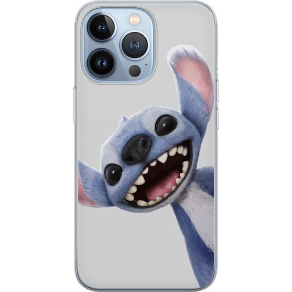 Apple iPhone 13 Pro Genomskinligt Skal Stitch i Fart – Kawaii Design för Fans & Barn