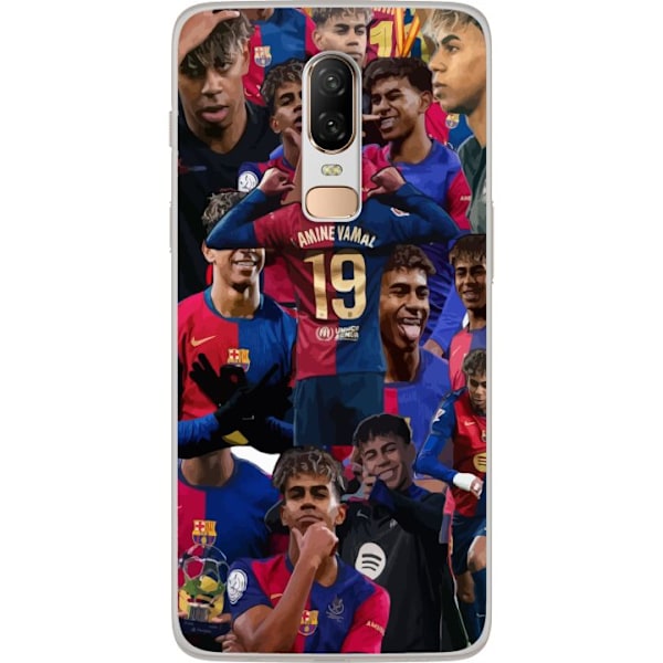 OnePlus 6 Läpinäkyvä kuori Lamine Yamal mobiilikotelo jalkapallofaneille