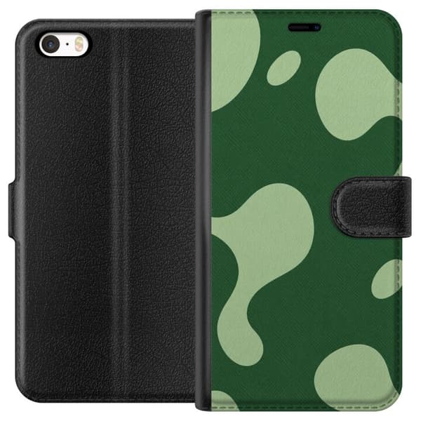 Yhteensopiva Lompakkokotelo Apple iPhone 5s Matcha-sula vihreä