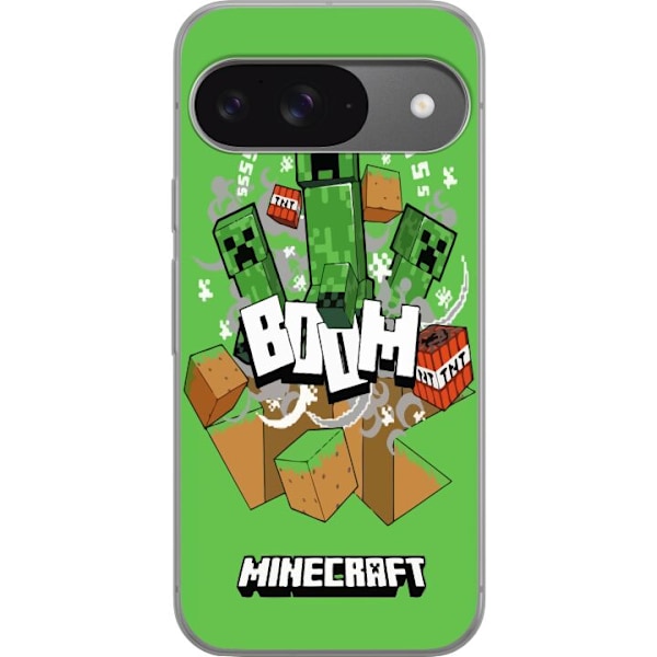 Google Pixel 9 Pro Gennemsigtig cover Minecraft