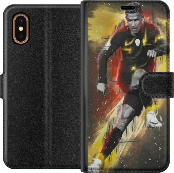 Kompatibel Tegnebogsetui til Apple iPhone XS Max Cristiano Ronaldo