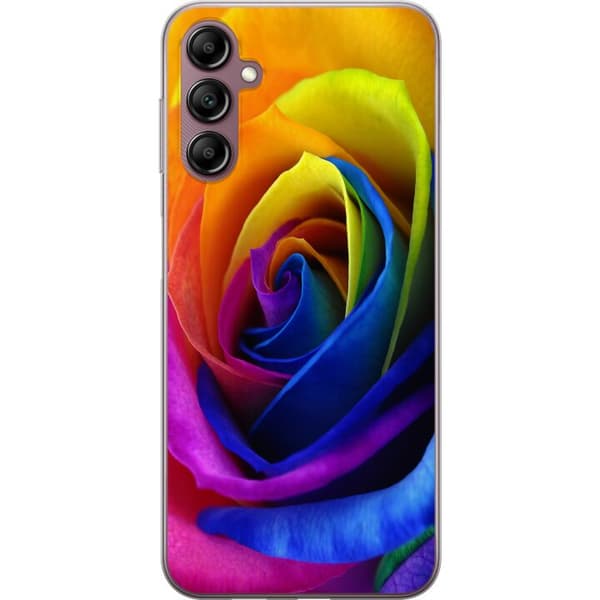 Kompatibelt Mobildeksel til Samsung Galaxy A14 5G Regnbue Rose