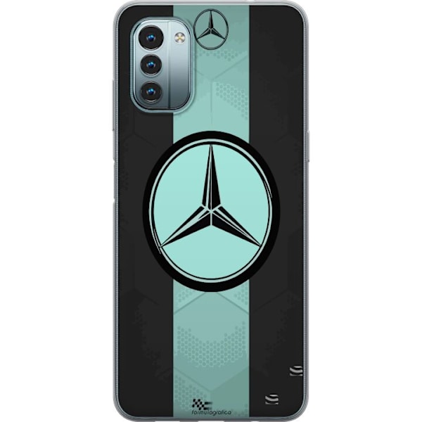 Nokia G11 Läpinäkyvä kuori Mercedes