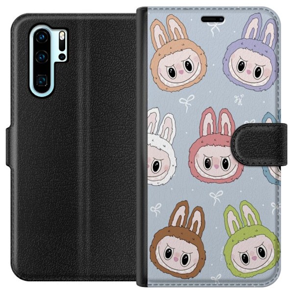 Huawei P30 Pro Tegnebogsetui Labubu Star mønster