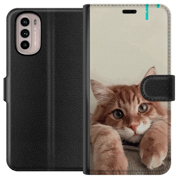 Motorola Moto G41 Plånboksfodral Katt