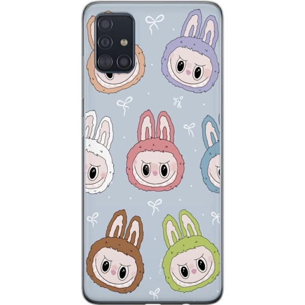 Samsung Galaxy A51 Läpinäkyvä kuori Tähtikuvioitu hirviöa