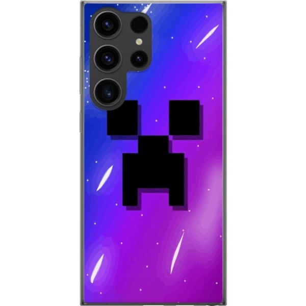 Samsung Galaxy S24 Ultra Läpinäkyvä kuori Minecraft