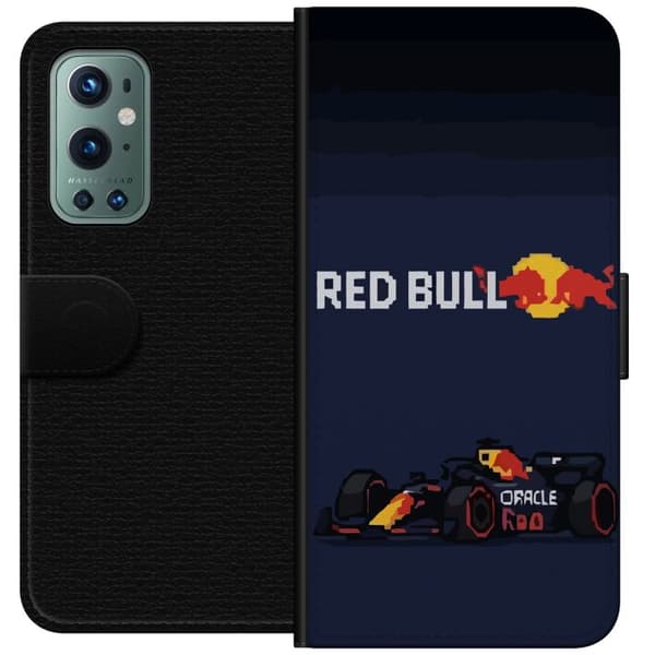 Kompatibel Tegnebogsetui til OnePlus 9 Pro Pixelracer i retrostil sort