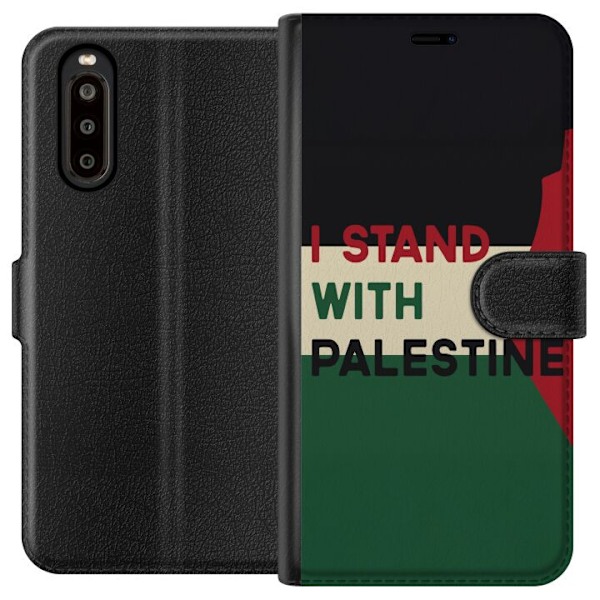 Sony Xperia 10 II Plånboksfodral Stand with Palestine – solidaritetsdesign med starkt budskap